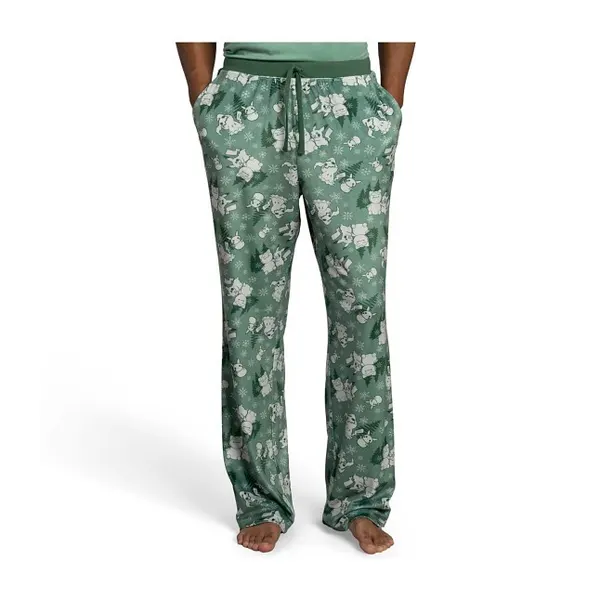 Pikachu & Mimikyu Pokémon Holiday Green Sleep Pants - Men