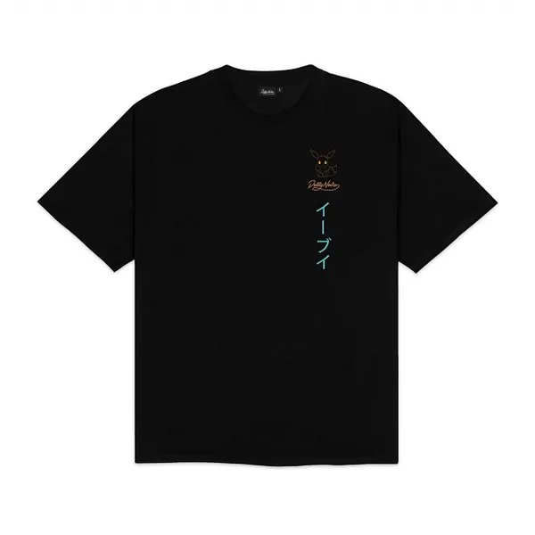 Pokémon × Dolly Noire Eevee & Its Evolutions Black T-Shirt - Adult