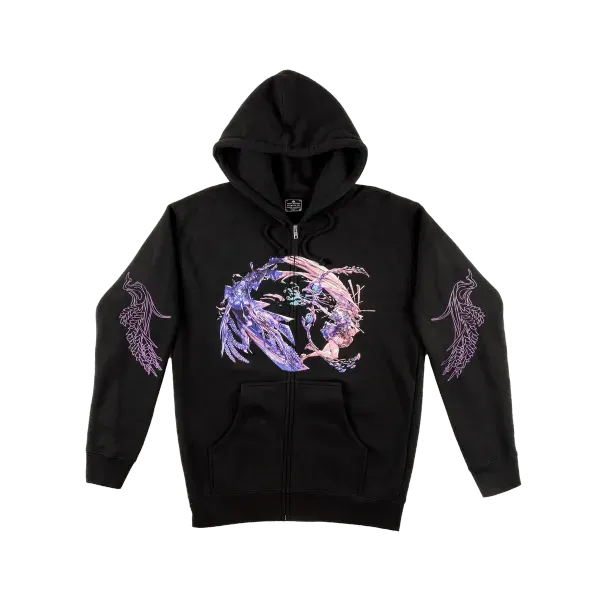 Spirit Blossom Duality Zip Up Hoodie