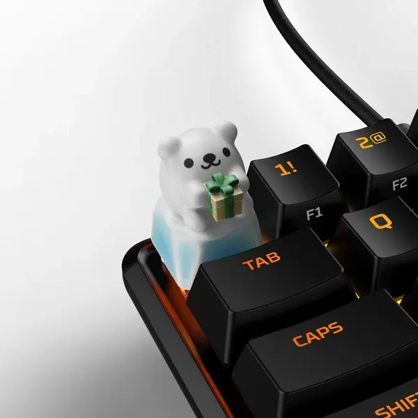 HyperX HX3D Keycap Holiday Collection - Polar Bear