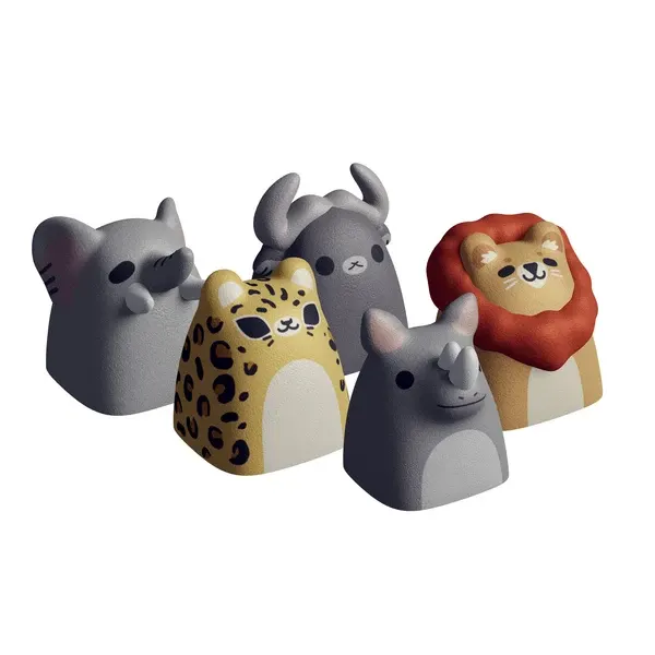 HyperX HX3D Keycap - Safari Animals Collection Set